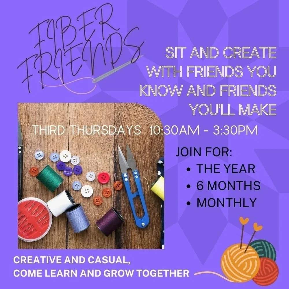 2026 Fiber Friends at WMQFA- Third Thursdays!